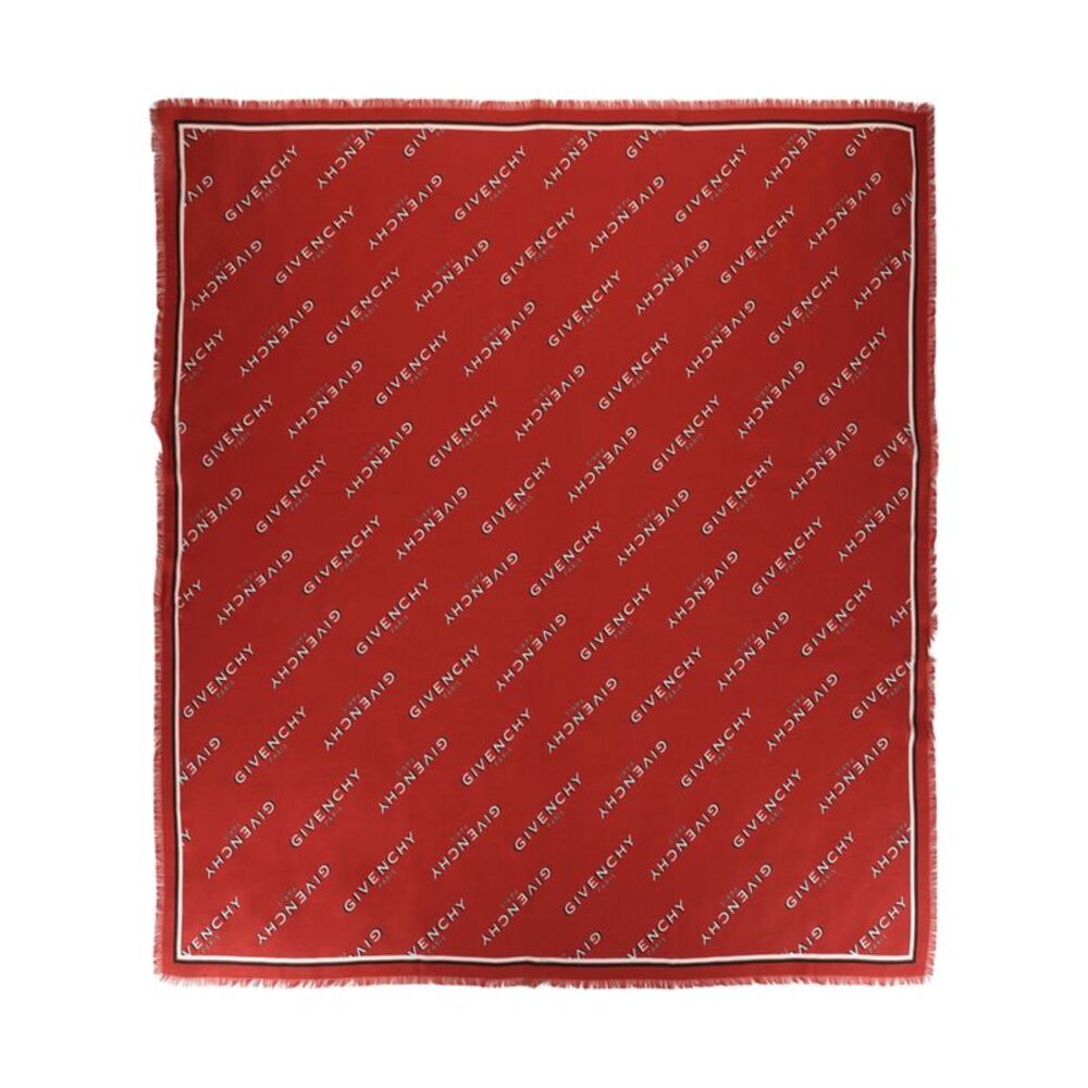 Givenchy Shadow Logo Square Scarf Womens
